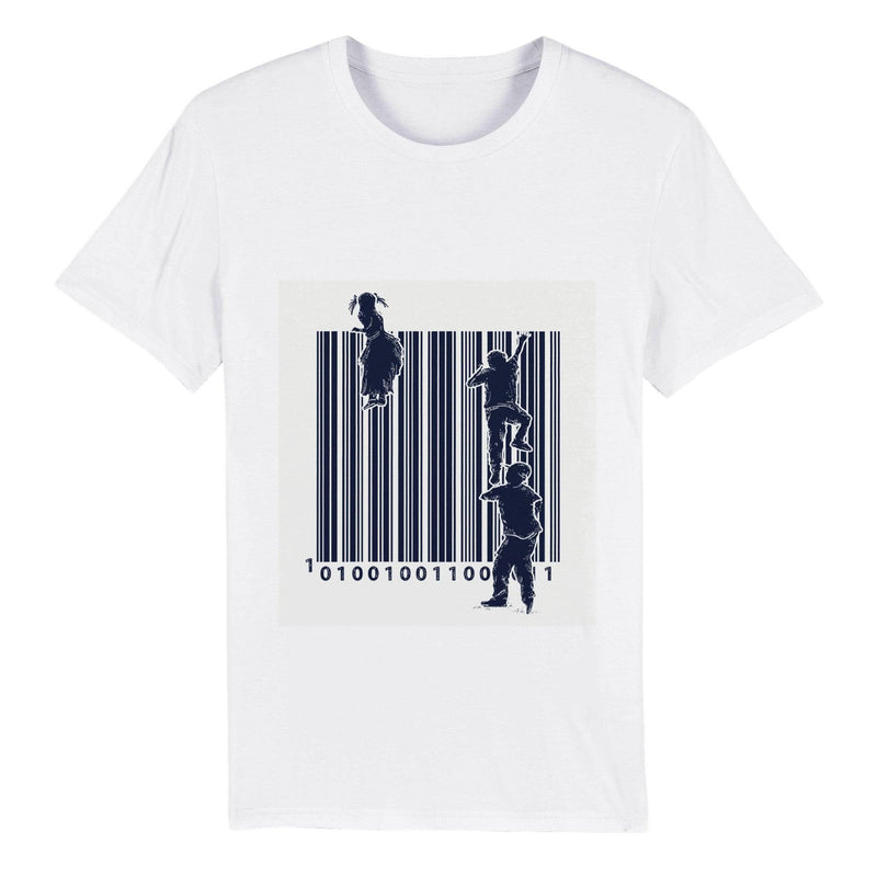 100% Organic Unisex T-shirt/Barcode - Enet Images