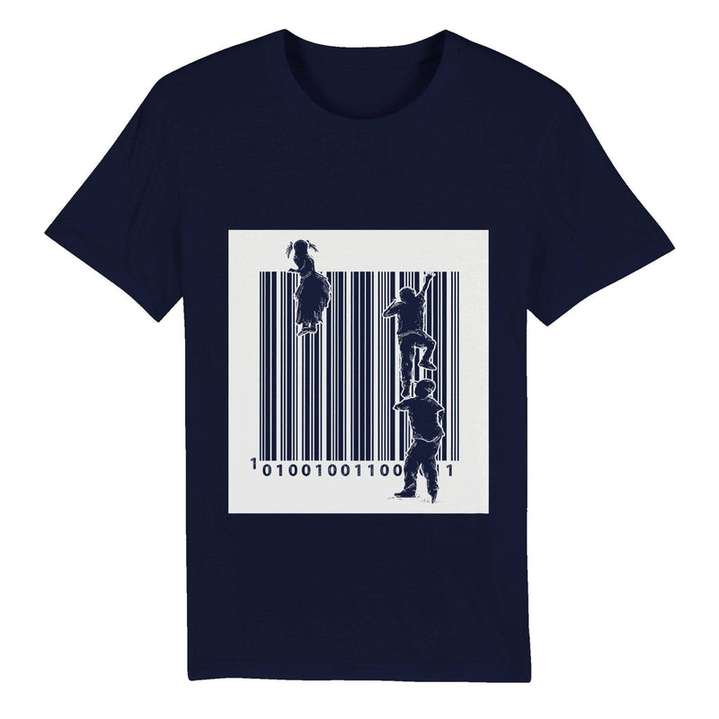 100% Organic Unisex T-shirt/Barcode - Enet Images