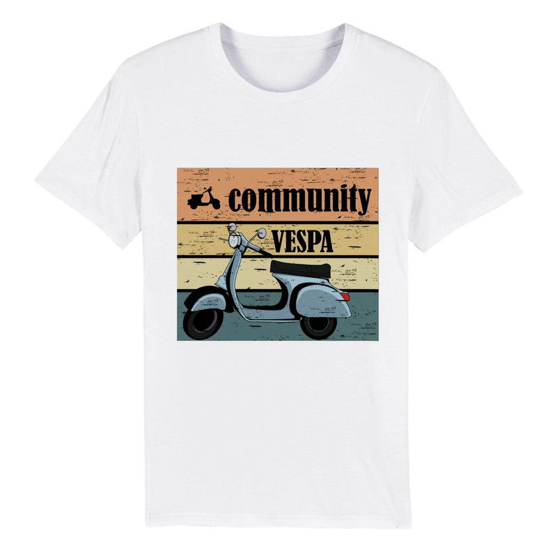 100% Organic Unisex T-shirt/Community-Vespa - Enet Images