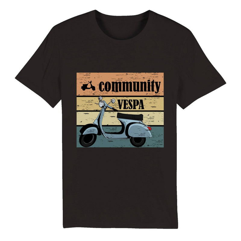 100% Organic Unisex T-shirt/Community-Vespa - Enet Images