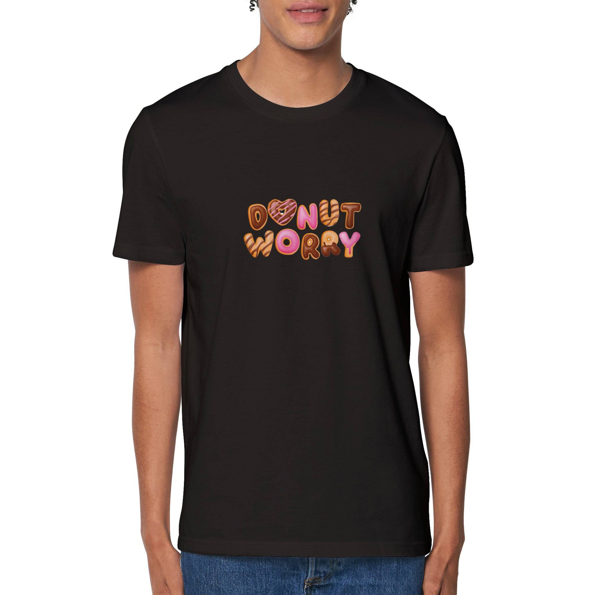 100% Organic Unisex T-shirt/Donut-Worry - Enet Images