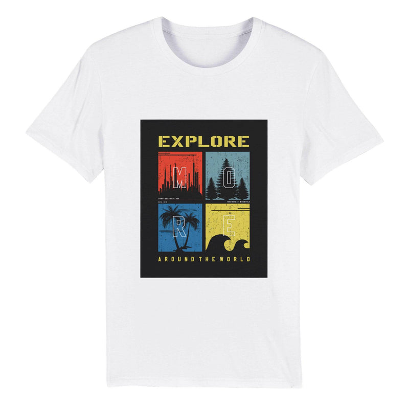 100% Organic Unisex T-shirt/Explore-More - Enet Images