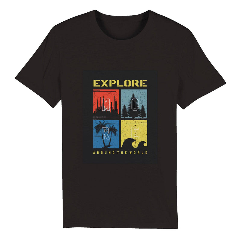 100% Organic Unisex T-shirt/Explore-More - Enet Images