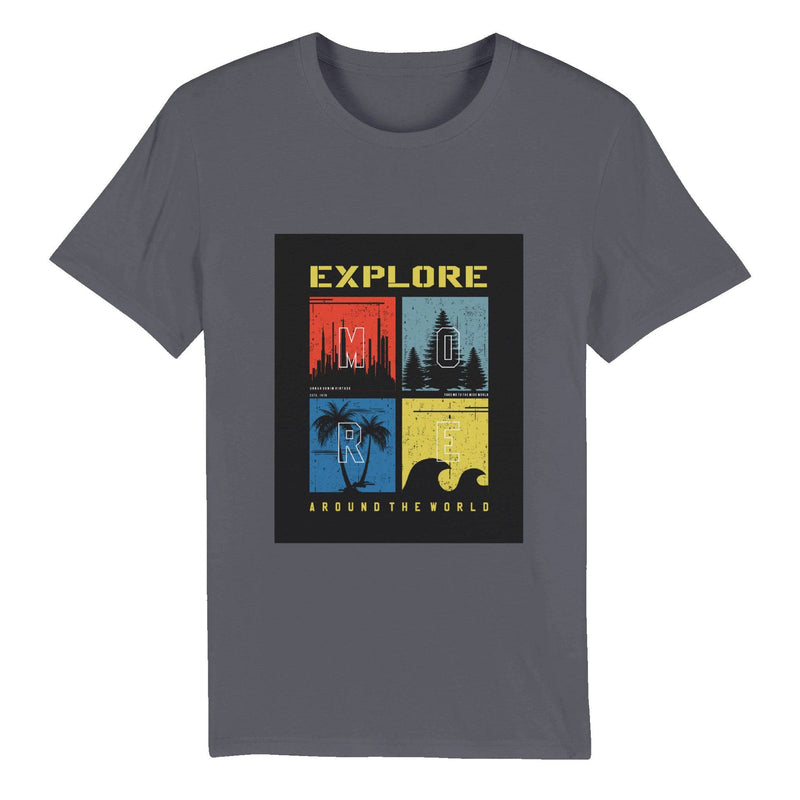 100% Organic Unisex T-shirt/Explore-More - Enet Images