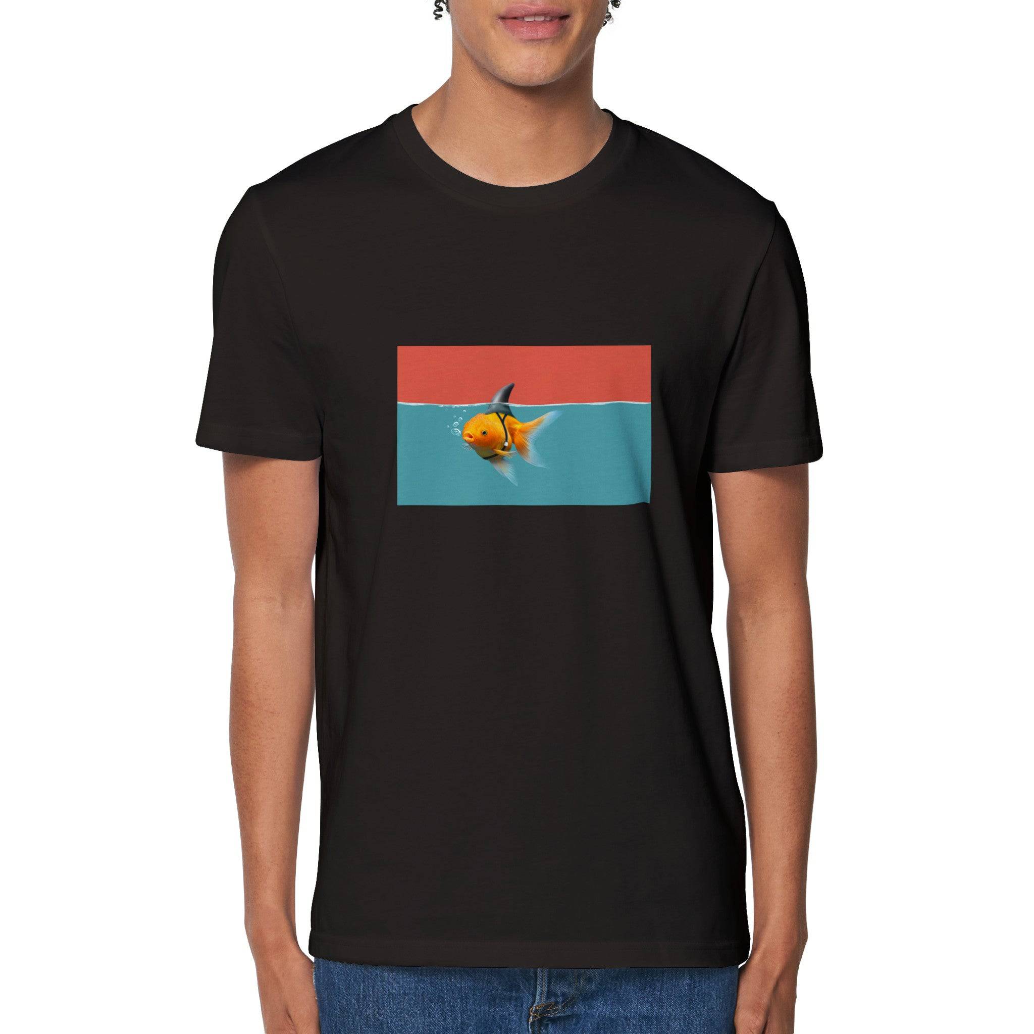 100% Organic Unisex T-shirt/Fish-Shark - Enet Images