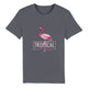 100% Organic Unisex T-shirt/Flamingo-Tropical-Paradise - Enet Images