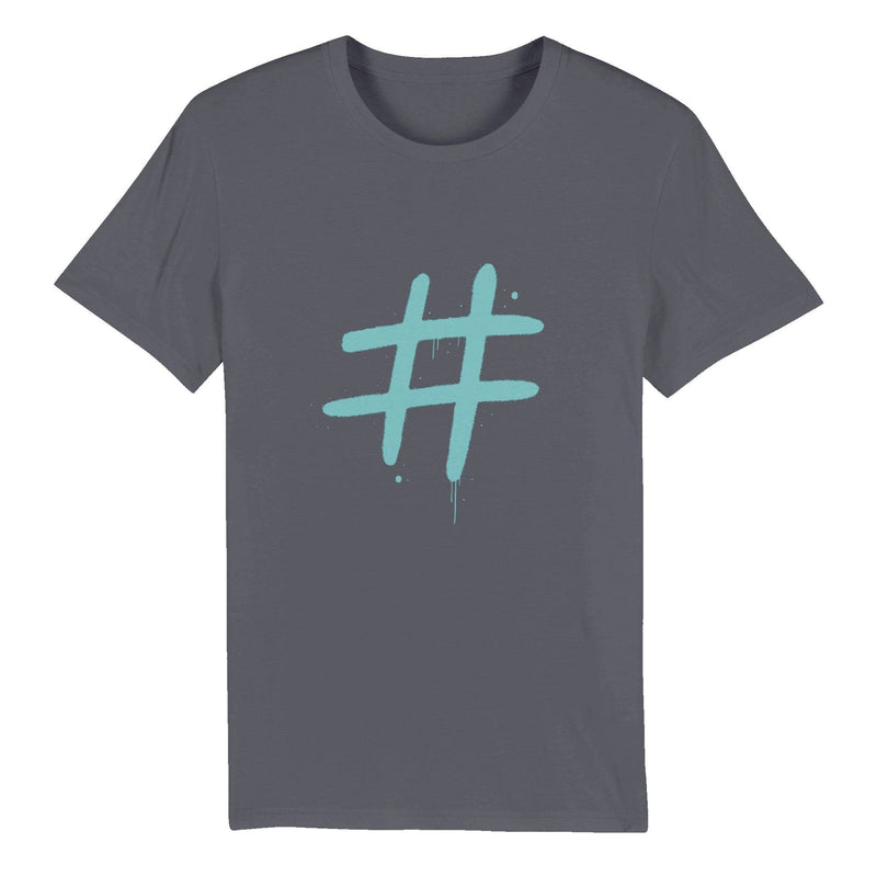 100% Organic Unisex T-shirt/Hashtag - Enet Images