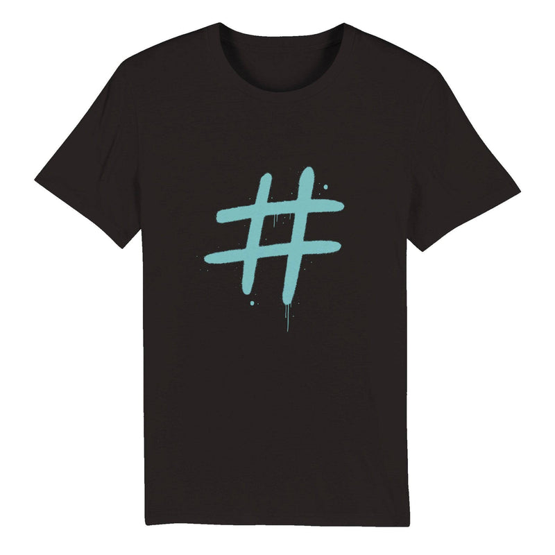 100% Organic Unisex T-shirt/Hashtag - Enet Images