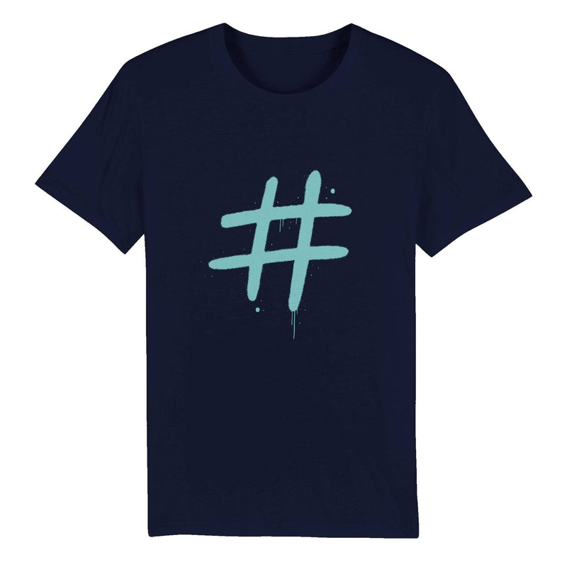 100% Organic Unisex T-shirt/Hashtag - Enet Images