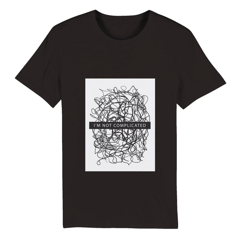 100% Organic Unisex T-shirt/Not-Complicated - Enet Images