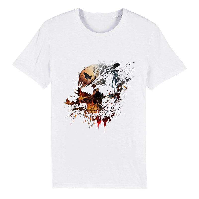 100% Organic Unisex T-shirt/Skull - Enet Images