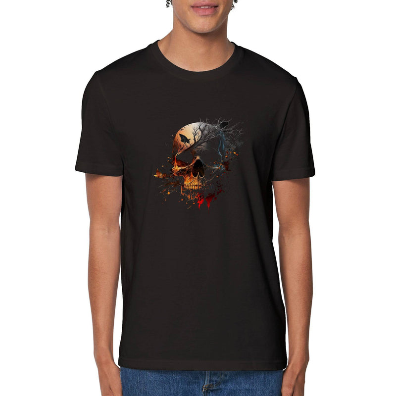 100% Organic Unisex T-shirt/Skull - Enet Images