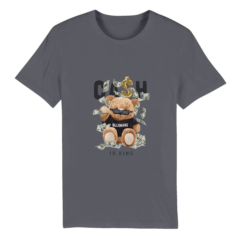 100% Organic Unisex T-shirt/Teddy-Bear-Billioner - Enet Images