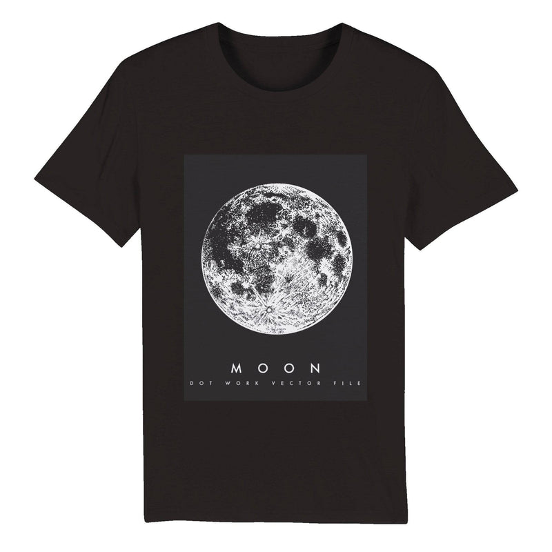 100% Organic Unisex T-shirt/The-Moon - Enet Images
