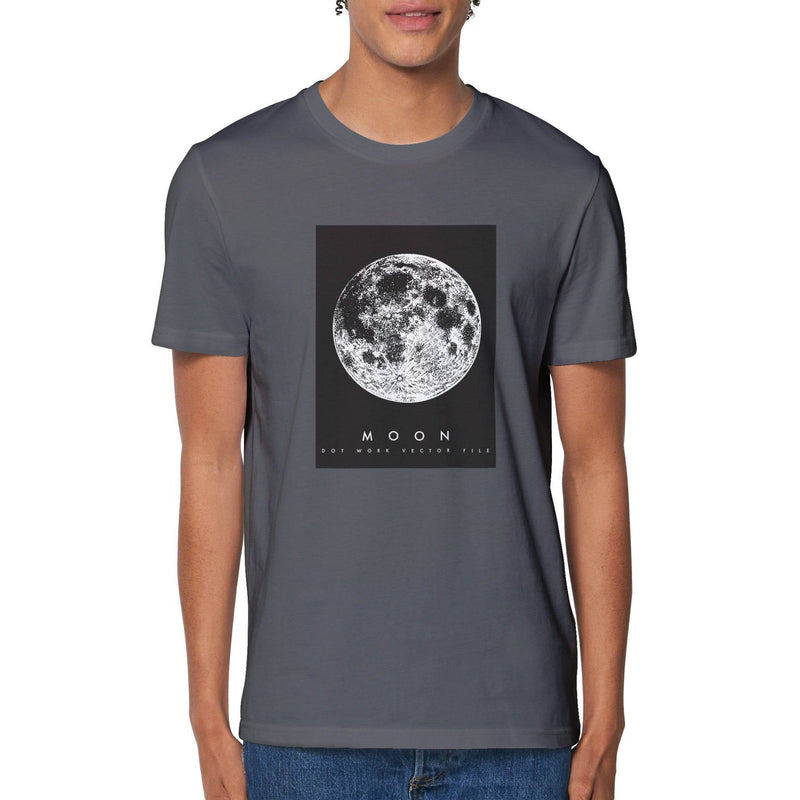 100% Organic Unisex T-shirt/The-Moon - Enet Images