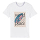 100% Organic Unisex T-shirt/World-Peace - Enet Images