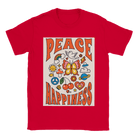 Budget Unisex Crewneck T-shirt/Peace-Happiness - Enet Images