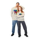 unisex Long sleeve tee/Art-Colorful-Elephant - Enet Images