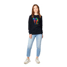 unisex Long sleeve tee/Art-Colorful-Elephant - Enet Images