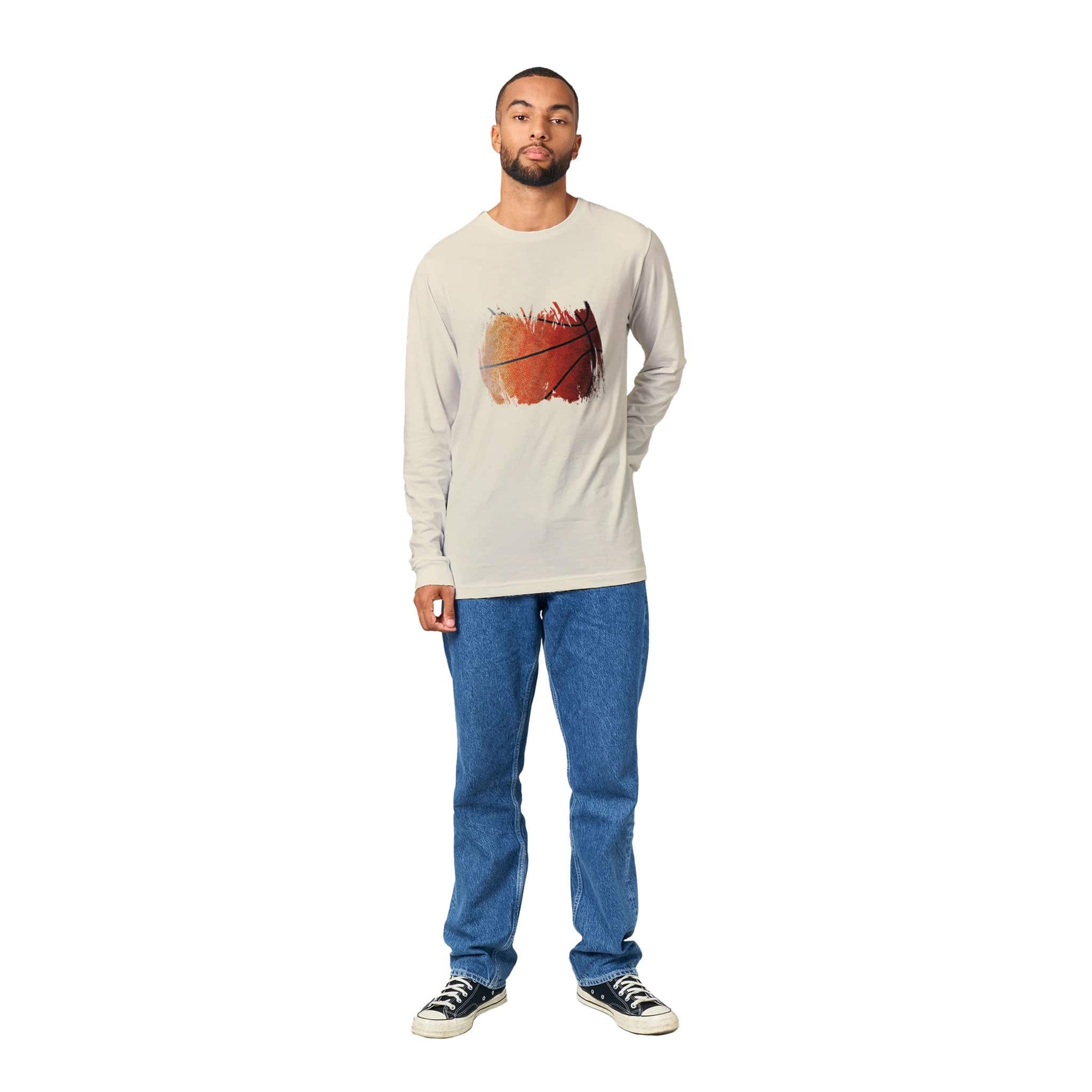 unisex Long sleeve tee/Basketball-vintage - Enet Images