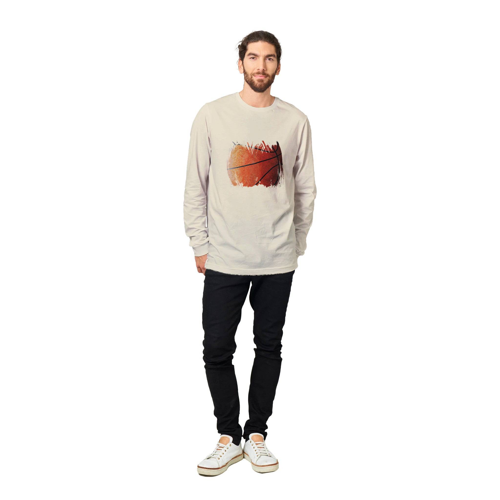 unisex Long sleeve tee/Basketball-vintage - Enet Images