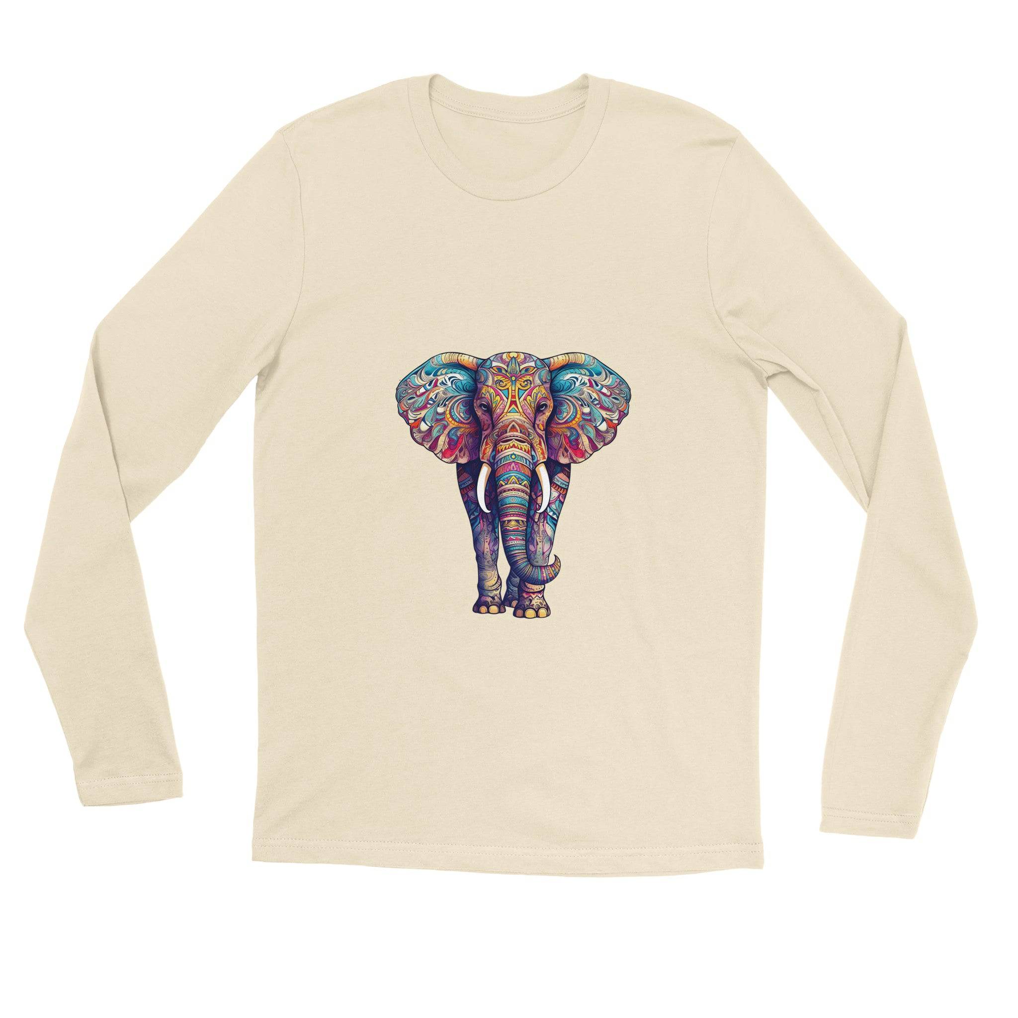 unisex Long sleeve tee/Elephant-Art - Enet Images