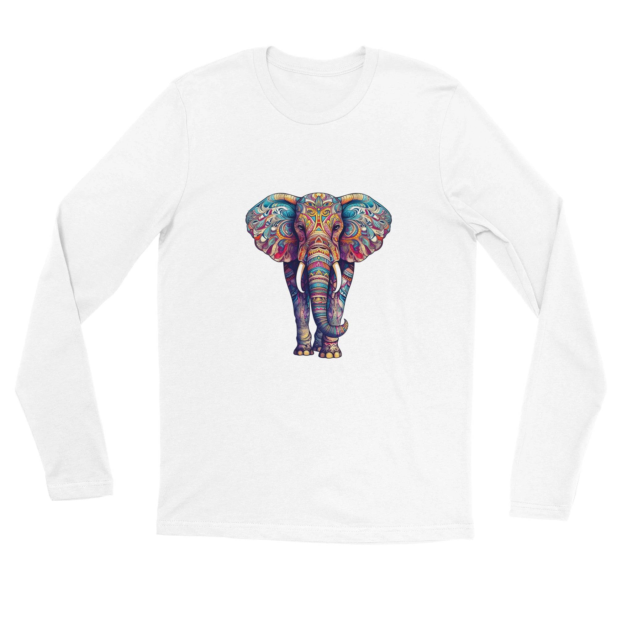 unisex Long sleeve tee/Elephant-Art - Enet Images