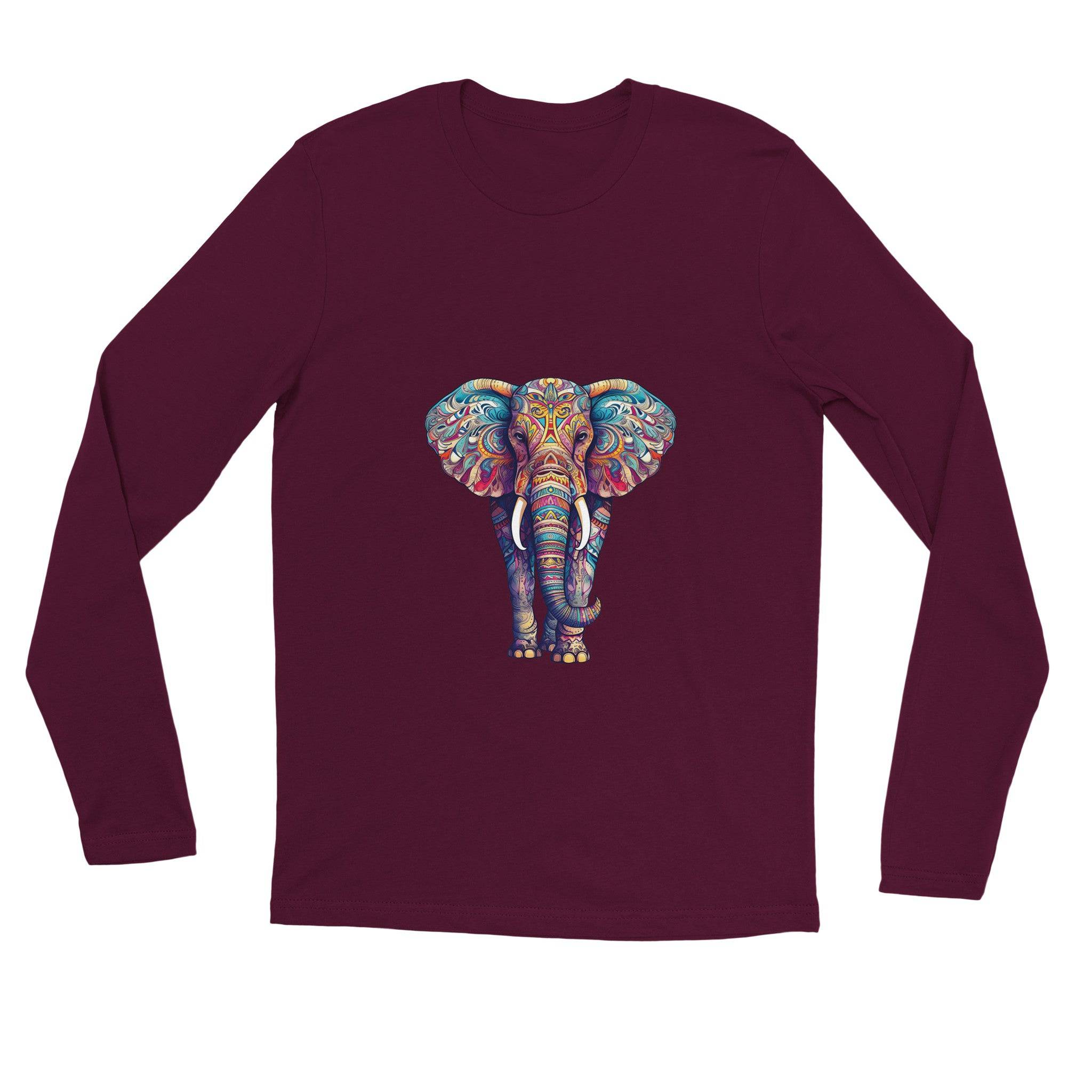 unisex Long sleeve tee/Elephant-Art - Enet Images