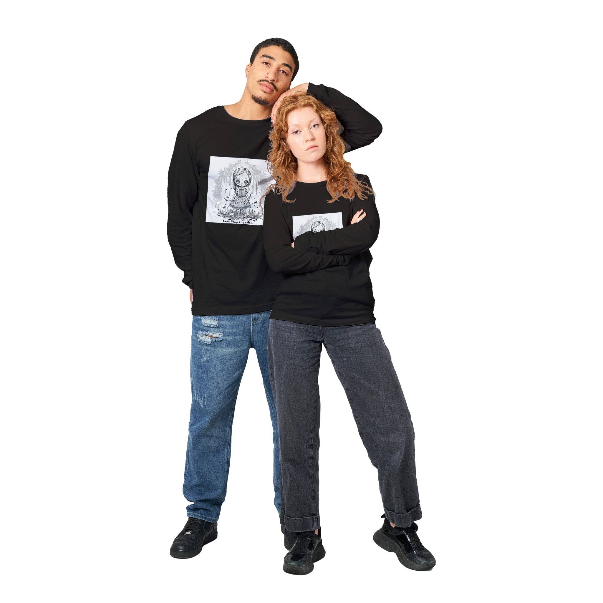 unisex Long sleeve tee/Let's-Play-Together - Enet Images