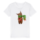 Organic Kids Crewneck T-shirt/Artistic-Animals - Enet Images