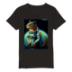 Organic Kids Crewneck T-shirt/Astronaut-Mouse - Enet Images