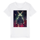 Organic Kids Crewneck T-shirt/Astronaut-Rabbit - Enet Images