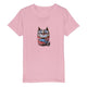 Organic Kids Crewneck T-shirt/Cat-Fish2 - Enet Images