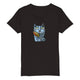 Organic Kids Crewneck T-shirt/Cat-Leaf - Enet Images