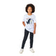 Organic Kids Crewneck T-shirt/Dino-Black-Roar - Enet Images