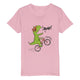 Organic Kids Crewneck T-shirt/Dino-Roar - Enet Images