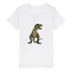 Organic Kids Crewneck T-shirt/Dinosaur - Enet Images