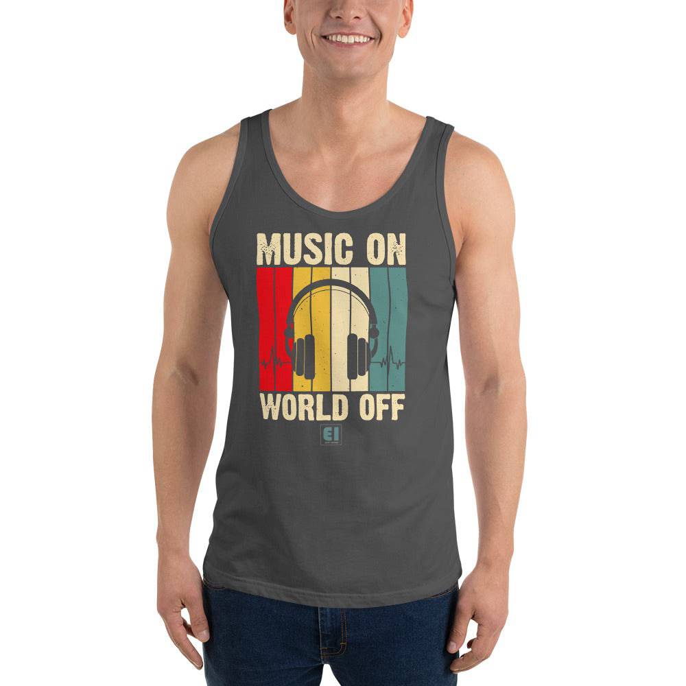 Men’s Staple Tank Top/Music-On - Enet Images