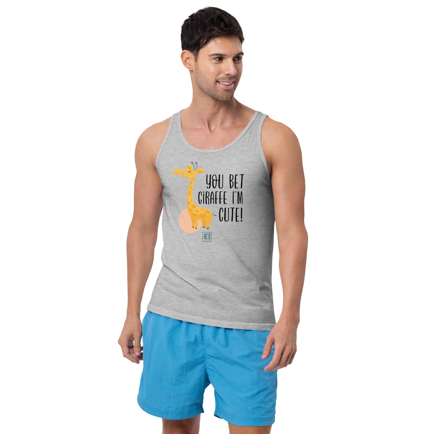 Men’s Staple Tank Top/Giraffe