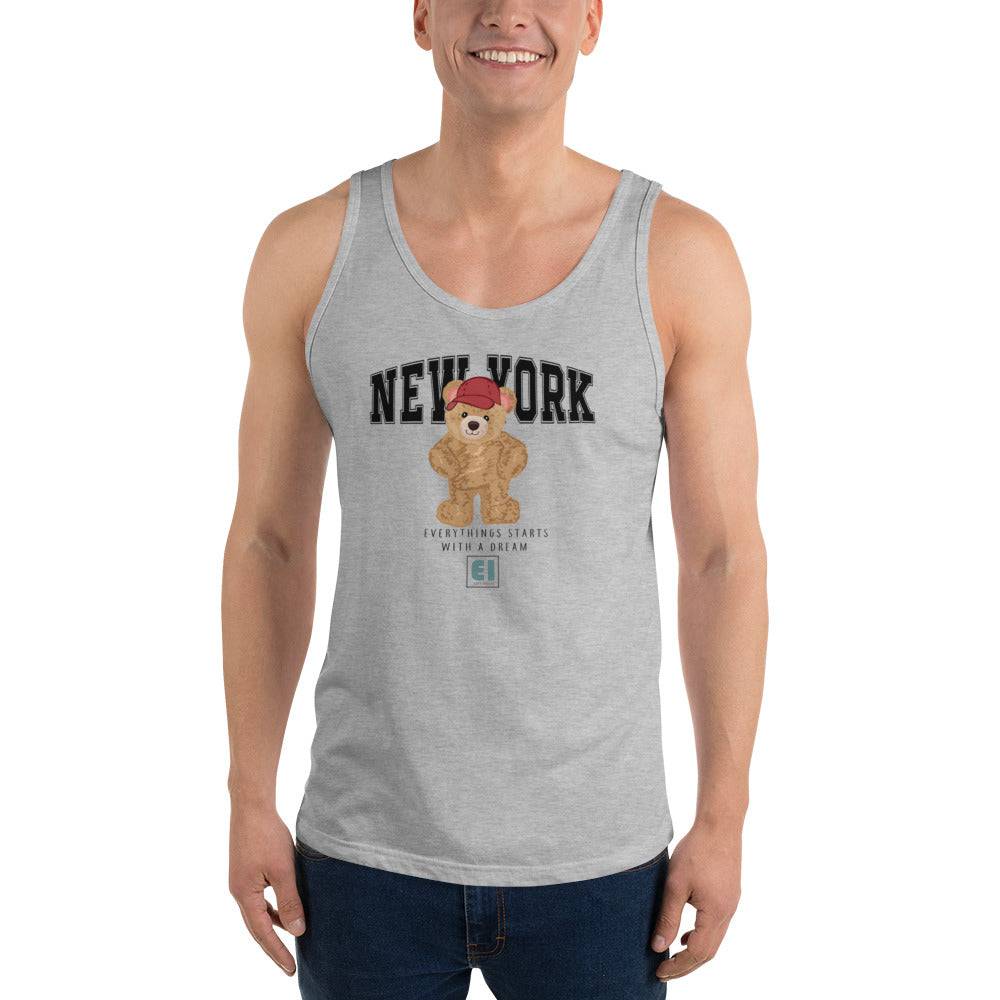 Men’s Staple Tank Top/Teddy-Bear-New-York - Enet Images