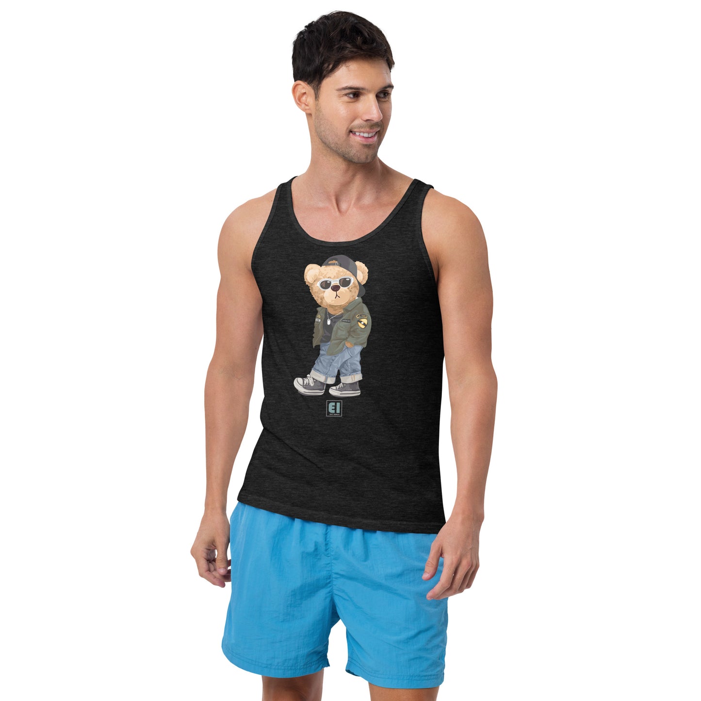 Men’s Staple Tank Top/Teddy-Bear-Street-Guy