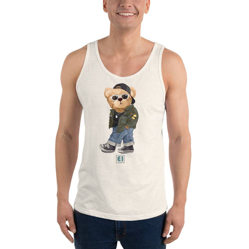 Men’s Staple Tank Top/Teddy-Bear-Street-Guy - Enet Images