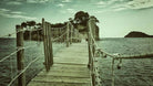 Wooden bridge to Cameo island - Art Print - Enet Images