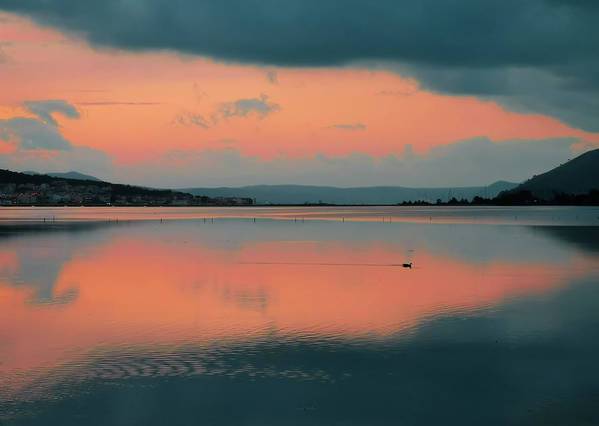 Symmetry At The Lagoon - Art Print - Enet Images