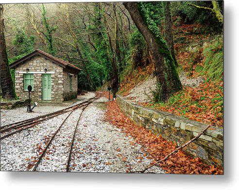 Stony Rail Station - Metal Print - Enet Images