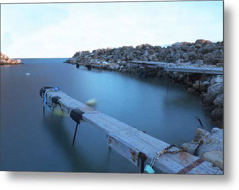 Wooden Jetty - Metal Print - Enet Images