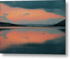 Symmetry At The Lagoon-Oil Effect - Metal Print - Enet Images