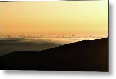 Sunset Above the clouds - Metal Print - Enet Images