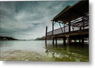 Wooden Platform On The Beach - Metal Print - Enet Images