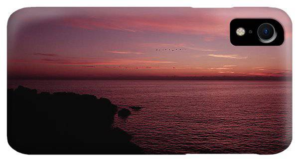 Flock Of Birds Against The Sunset - Phone Case - Enet Images